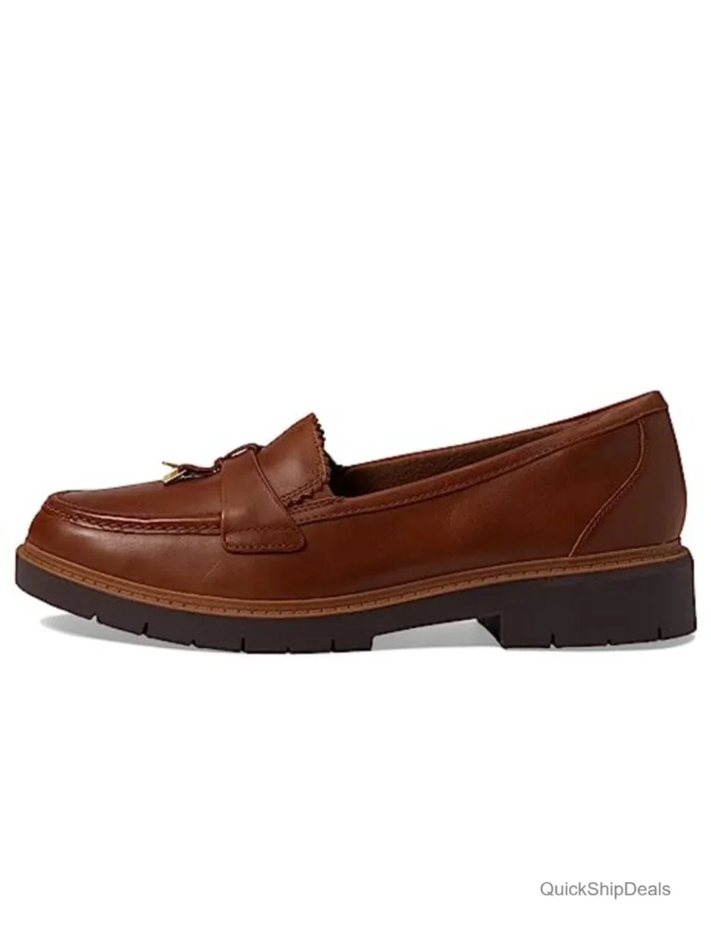 Women's Faux Leather Slip-On Loafer Flat 1.6